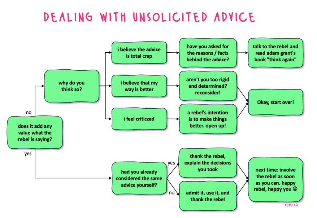 dealing with unsolicited advice