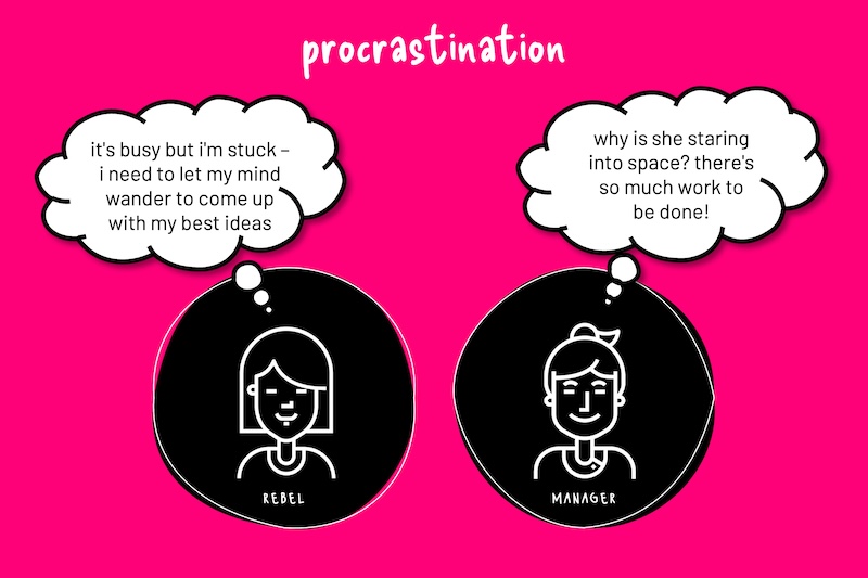 reBella illustration 027 procrastination